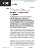 Cashew Gum Hydrogel As An Alternative To Minimize The Effect of Drought Stress On Soybean