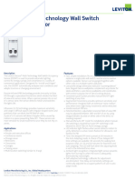 Decora Multi-Technology Wall Switch Occupancy Sensor OSSMT Data Sheet Occupancy Sensors