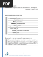 Tecnica e Interpretacion Trompeta