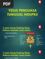 Yesus Penguasa Tunggal Hidupku