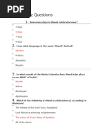 Diwali Quiz Questions