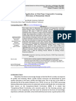 Analysis of Effect Application of Stad-Type Cooperative Learning Model On Learning Outcomes at Elementary School