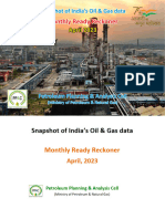 Snapshot of India S Oil Gas Data Apr 2023 Upload