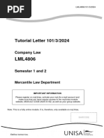 Company Law - TUT 101