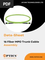 16 Fiber MPO Trunk Cable Data Sheet by JTOPTICS