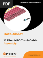 16 Fiber MPO LC Breakout Cable Data Sheet by JTOPTICS