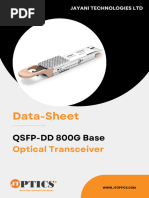 JTOPTICS 800G QSFP-DD Optical Transceiver Data Sheet