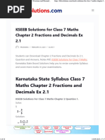 KSEEB Solutions For Class 7 Maths Chapter 2 Fractions and Decimals Ex 2.1 - KTBS Solutions