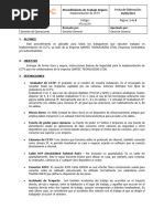 Procedimiento de Trabajo Seguro Implementación CCTV