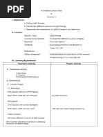 A Detailed Lesson Plan in Science I