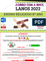 Ens. Religioso - 8 Ano - Planejamentos