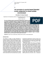 Deterioration and Corrosion in Scoria Based Blende