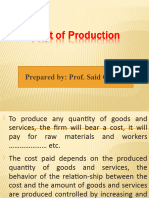 Cost of Production Ch.5