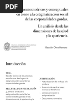 Defensa de Tesis: Elementos Teóricos y Conceptuales en Torno A La Estigmatización Social de Las Corporalidades Gordas