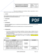 PRC-SST-007 V1. Procedimiento Examenes Medicos Ocupacionales (1) Smo