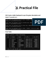 MySQL Practical File