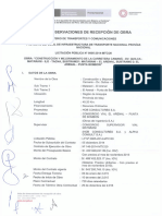 Modelo de Acta de Observaciones de Obra