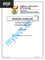 Electrotechnics N4 August 2022 Memorandum PDF