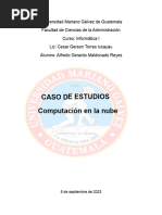 Caso de Estudio Computación en La Nube