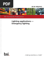 Lighting Applications - Bs en 1838 2013