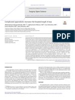 .ArchComplicated Appendicitis Increases The Hospital Lengt 2022 Surgery Open Scie