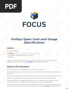 FinOps Open Cost and Usage Specification