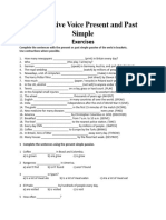 The Passive Voice Present and Past Simple Exercises