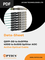 400G TO 8X50G AOC Cable Data Sheet by JTOPTICS