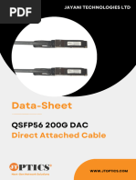 200G QSFP56 DAC Direct Attached Cable Data Sheet by JTOPTICS