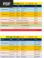 Student Time Table (8TH Jan To 12TH Jan 2024)