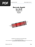 Alis Barcode Applet English 3 - 4 - 2 - 1