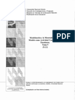 Modelización y La Materialización Del Modelo Como Actividad Central para La Enseñanza. Tema 5 (5.2.2)