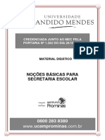 Noções Básicas para Secretaria Escolar - M.01