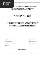 Current Trends and Issues in Nursing Management Downloaded