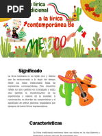 De La Lírica Tradicional A La Lírica Contemporánea de México