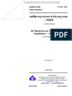 Air Receivers For Compressed Air Installation - Specification