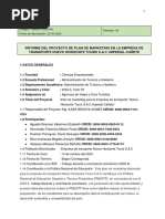 Ficha Del INFORME DEL PROYECTO DE PLAN DE MARKETING EN LA EMPRESA DE TRANSPORTE NUEVO HORIZONTE TOURS S.A.C. IMPERIAL-CAÑETE