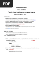 Assignment 02 - Basics of Python