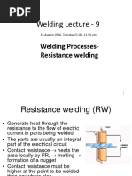 Welding Lectures 9-11