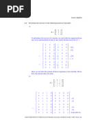 Machine Learing Linear System Class Notes