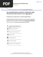 An Ensemble Feature Selection Method For High-Dimensional Data Based On Sort Aggregation