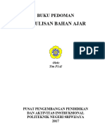 Pedoman Bahan Ajar Polsri 2017a