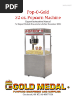 2011 Export Series Pop-O-Gold 32 Oz Popcorn Machine 41490EX