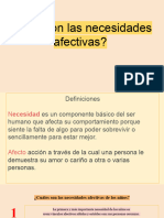 Necesidades Afectivas 