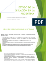 Estado de La Legislación en La Argentina