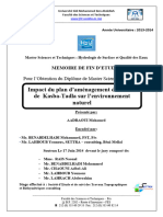 Impact Du Plan D'aménagement de La Ville de Kasba Tadla Sur L'environnement - AADRAOUI Mohamed