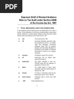 Guidance Note On Tax Audit-Exposure Draft