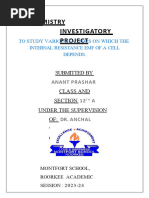 Anant - Chemistry Project.