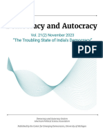 Democracy and Autocracy - Vol.21 (2) - November 2023