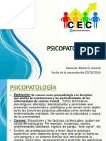 PSICOPATOLOGIA Psicologia Social 1